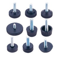 Pieds de table réglables en plastique de précision CNC avec couleur personnalisée pour les niveleurs de pieds de chaise de meubles (service OEM)
