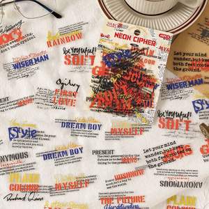 40 feuilles/paquet Pack d'autocollants Série Murmures <span class=keywords><strong>entre</strong></span> les mots Thème Alphabet anglais Autocollants décoratifs DIY pour journaux manuscrits - Product Image 4