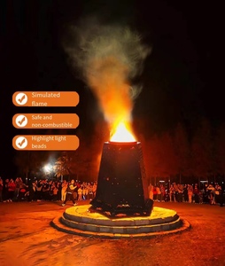 New Arrival LED ngọn lửa chiếu ngoài trời không thấm nước Disco DJ chiếu sáng hiệu ứng sân khấu IP65 đánh giá lửa Máy phun máy chiếu - Product Image 1