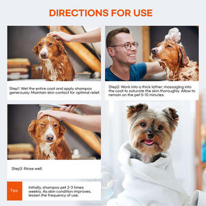 Özel etiket profesyonel organik Pet bakım yavru köpek ürünleri Anti kaşıntı bakım şampuan hafif temizlik ve banyo için köpek - Product Image 6