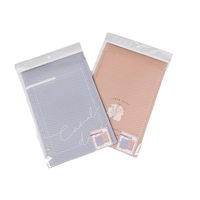 Expédition personnalisée enveloppe d'emballage de pochettes à bulles rose mat enveloppe rembourrée en poly à bulles avec logo