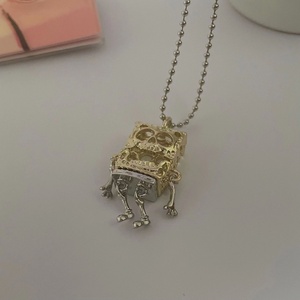Collier pendentif tête de Bob l'éponge ajouré créatif pour femmes et hommes, bijoux personnalisables, accessoire de fête - Product Image 6