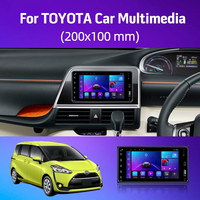 Autoradio Android pour Toyota Corolla Universel 7 Pouces 200*100mm Écran Tactile Carplay Android Auto Stéréo de Voiture