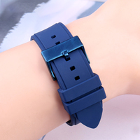 Correa de Reloj de Silicona de Lujo de Alta Calidad LAIHE, Banda de Reloj de Silicona para W0040G3 W0040G5 W0247G3, Tamaño 22 mm