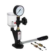 Probador de Inyectores de Boquilla de Combustible Diésel de Fábrica S60H Analizador de Presión del Motor Common Rail con Bomba Manual de Calibración y Lector de Códigos