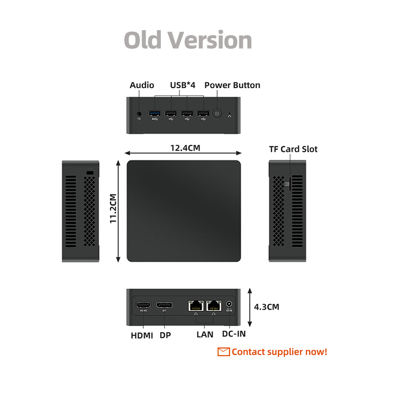 Mini PC with Intel N100, 8GB DDR5, 256GB SSD - Win11
