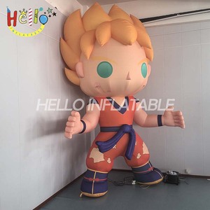 Modèle de personnage d'anime gonflable géant personnalisé, figurine de héros Super Saiyan pour exposition de bandes dessinées, publicité gonflable - Product Image 1
