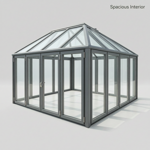 Véranda en aluminium durable avec toit rétractable pour patio extérieur, jardin et <span class=keywords><strong>abri</strong></span> <span class=keywords><strong>de</strong></span> <span class=keywords><strong>piscine</strong></span> - Product Image 6