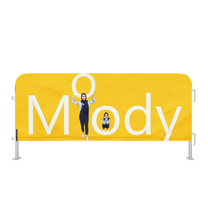 Outdoor 1m X 2m Barricade Cover Road Barricades Crowd <strong>Barrier</strong> Covers Custom Branded <strong>Cafe</strong> <strong>Barriers</strong> - Product Image 2