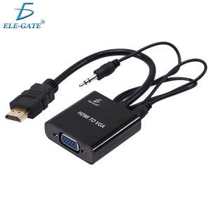 Convertidor ELE-GATE HDMI a VGA con adaptador de audio para pantalla de monitor - Product Image 1
