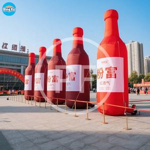Bouteille de vin rouge gonflable géante Modèle de bouteille de <span class=keywords><strong>liqueur</strong></span> avec lettre logo imprimé Ballon gonflable de bouteille de bière à vendre - Product Image 5