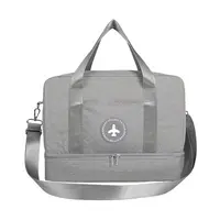 Складная сумка для путешествий, водонепроницаемая сумка-тоут для переноски, сумка на колесиках с отделением для обуви