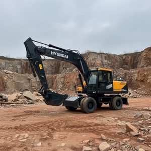 Excavadora Usada de Alta Calidad Hyundai 210w-9 de 20 Toneladas, Retroexcavadora de Segunda Mano 210-9, Excavadora de Ruedas Original de Corea con CE/EPA - Product Image 4