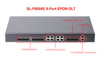 Equipo de Telecomunicaciones de Grado Profesional ZC-P1008E EPON OLT 8PON 8GE 4×10GE SFP+ con 3 Años de Garantía
