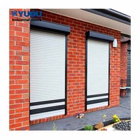 Persiana enrollable aluminio motorizada aislada, ahorro espacio, antirrobo protección tormentas, ventana