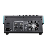 Console de mixage active professionnelle PA-4D 4 canaux en métal, 200W*2, avec Bluetooth, 99 DSP et égaliseur graphique 7 bandes