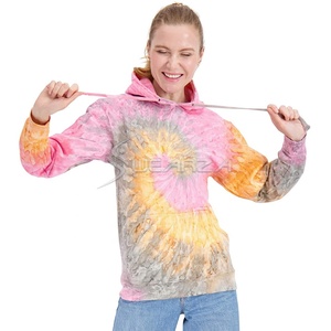 Nuevo diseño de sudaderas con capucha de moda mejor para las mujeres Tie Dye sudaderas con capucha superventas duradero de peso pesado sudaderas con capucha clima frío - Product Image 5