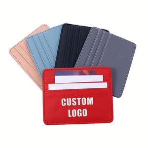 Hot Selling Custom Card Holder Coin Purse <b>Document</b> <b>Bag</b> Personalized Business PU Leather Wallet - Product Image 1