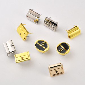 Lockable Metal Snap Clasps Square Buckles For Bags Luggage Hardware Accessories Security Feature - Product Image 4