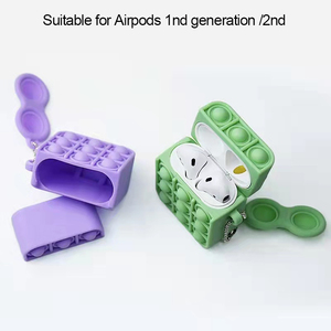 Suitable for <strong>Airpods</strong> 1nd <strong>Generation</strong> / <strong>2nd</strong> Wireless Earbud <strong>Cases</strong> Silicone Decompression Earphone <strong>Case</strong> Color Headphones <strong>Case</strong> - Product Image 2
