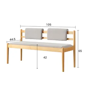 Wholesale Cheap Removable And Washable Living Room Wooden Sofa Wood Bench Solid Wood