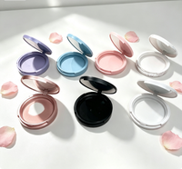 Boîte magnétique ronde vide en gros, simple/double couche, pour poudre/fard à paupières/baume, conteneur de recharge, emballage cosmétique