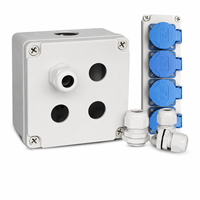 Boîtier ABS étanche IP55, boîte de jonction, alimentation, petit boîtier électronique scellé 35x58x64mm