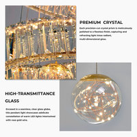 Lustre en cristal en spirale moderne sur mesure avec design LED pour villa, escalier, hall d'hôtel et projets de plafonds hauts