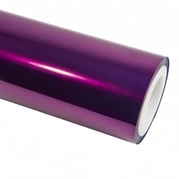 Film de protection de voiture en vinyle PVC de haute qualité, couleur violet raisin métallisé liquide, couverture complète de la carrosserie, résistance à la traction élevée, sans bulles d'air