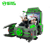 Simulateur de tir VR commercial pour 2 joueurs avec plateforme de mouvement, armes interactives et plus de 20 jeux VR