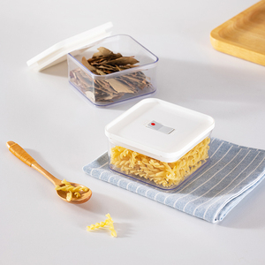 Anya Bán Buôn Quảng Trường Kín Kín Nhà Bếp Lưu Trữ Lọ Set Cho Hạt Trà Cà Phê Rõ Ràng Thực Phẩm Lưu Trữ Thân Thiện Với Môi Nhựa - Product Image 2