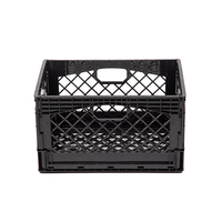 Caisse à lait 24QT pliable empilable pliable robuste durable en plastique légumes fruits bière poignées faciles à saisir