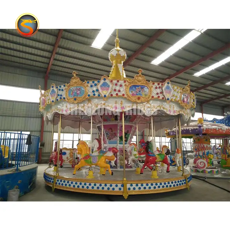 Grappige Kermis Indoor Pretpark Games Elektrische Apparatuur Commerciële Carrousel Ritten