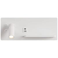 Lampe de chevet multifonctionnelle à commande tactile minimaliste moderne avec lumière murale LED à intensité variable pour chambre à coucher et hôtel