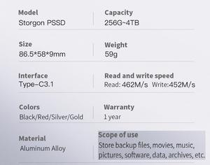 Оптовая продажа 2 ТБ SSD Sata <span class=keywords><strong>3</strong></span> Внешний твердотельный накопитель 512 ГБ 1 ТБ 256 ГБ Ssd ноутбук Высокая емкость Ssd 120 ГБ внешний - Product Image 5