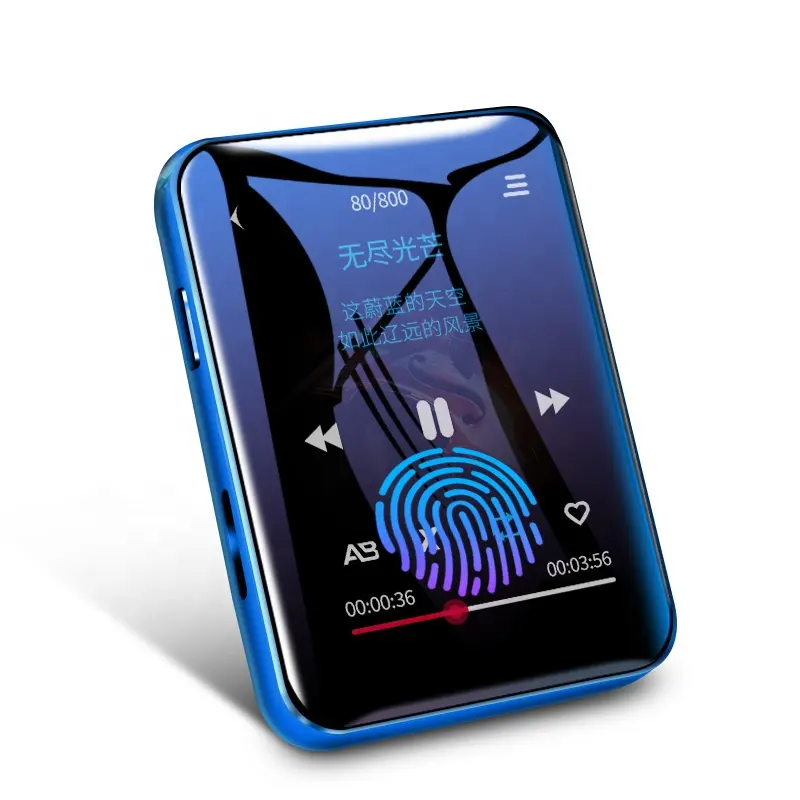 2020 benjie x1 novo reprodutor de música portátil em mp4, com clipe e alto-falante embutido