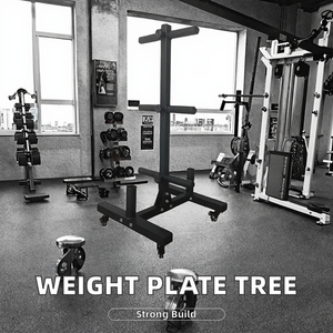 <span class=keywords><strong>Pilot</strong></span> Sports Abnehmbarer Gewichts platten baum mit Lang hantel stangen lager regal platten halter Vertikaler Ständer für Stoßstangen gewichts platten OEM - Product Image 3