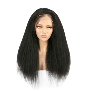 Sale Kinky Straight Wave Raw Indian Virgin 100% Human Hair Hd Full Lace Frontal Wig Human Hair Transparent 13x4 Lace Front Wigs
