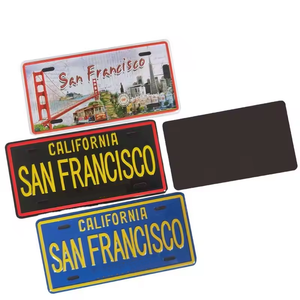 Sản Phẩm Mới Chất Lượng Cao In Logo Lưu Niệm Dập Nổi USA Nhôm Giấy Phép Tấm Tùy Chỉnh Kim Loại Ảnh 3D Kim Loại Tủ Lạnh Nam Châm - Product Image 5