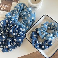 Liwu 2025 Nouveau Design Serre-tête Durable en Polyester à Motif Rose Bleue pour Femme, Élastiques à Cheveux - Style Ethnique pour Fête