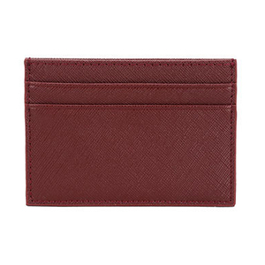 Portefeuille pour cartes de crédit miniature pour femme en <span class=keywords><strong>cuir</strong></span> de vache Saffiano véritable de haute qualité avec logo personnalisé à la mode Cadeau - Product Image 2
