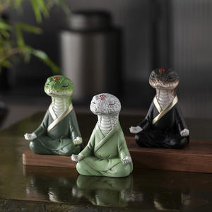 2025 serpente Zen serpente da tavolo decorazione resina artigianale pitone mascotte per la decorazione della casa - Product Image 2