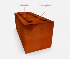 <span class=keywords><strong>Pieds</strong></span> <span class=keywords><strong>sur</strong></span>élevés Pots de fleurs en métal et jardinières en acier corten Décor de jardin Jardinières élégantes - Product Image 1