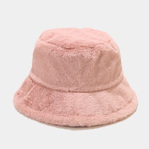Chapeau de pêcheur féerique en peluche épaissi en fausse <span class=keywords><strong>fourrure</strong></span> Chapeau seau en fausse <span class=keywords><strong>fourrure</strong></span>, hiver chaud, design personnalisé avec logo - Product Image 4