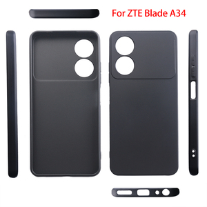 Fundas de teléfono móvil de silicona negra a prueba de golpes para <span class=keywords><strong>ZTE</strong></span> <span class=keywords><strong>Blade</strong></span> V50 A54 A73 5G A34 A35 A75 Axon 20 <span class=keywords><strong>30</strong></span> TPU cubiertas traseras suaves mate - Product Image 6