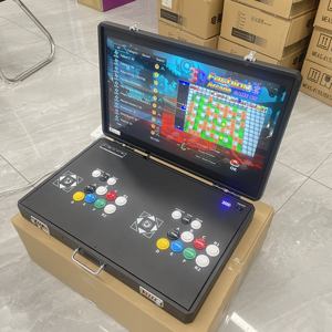 Consola de Juegos Arcade <span class=keywords><strong>Pandora</strong></span>, Portátil, Plegable, con Doble Joystick, Cableada, Metálica, en Inglés, 24 Pulgadas, 128G, Máquina Todo en Uno de Lucha - Product Image 2