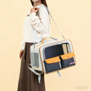 Özel Logolu Açık Hava Evcil Hayvan Taşıma Çantası Katlanabilir Nefes Alabilen Köpek Kedi Arabası Tekerlekli - Product Image 6