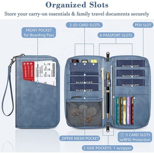 Funda para Pasaporte de Moda Boshiho BOS2023051105 al por Mayor, Porta Pasaportes de Poliuretano Personalizado para Viajes Familiares - Product Image 2