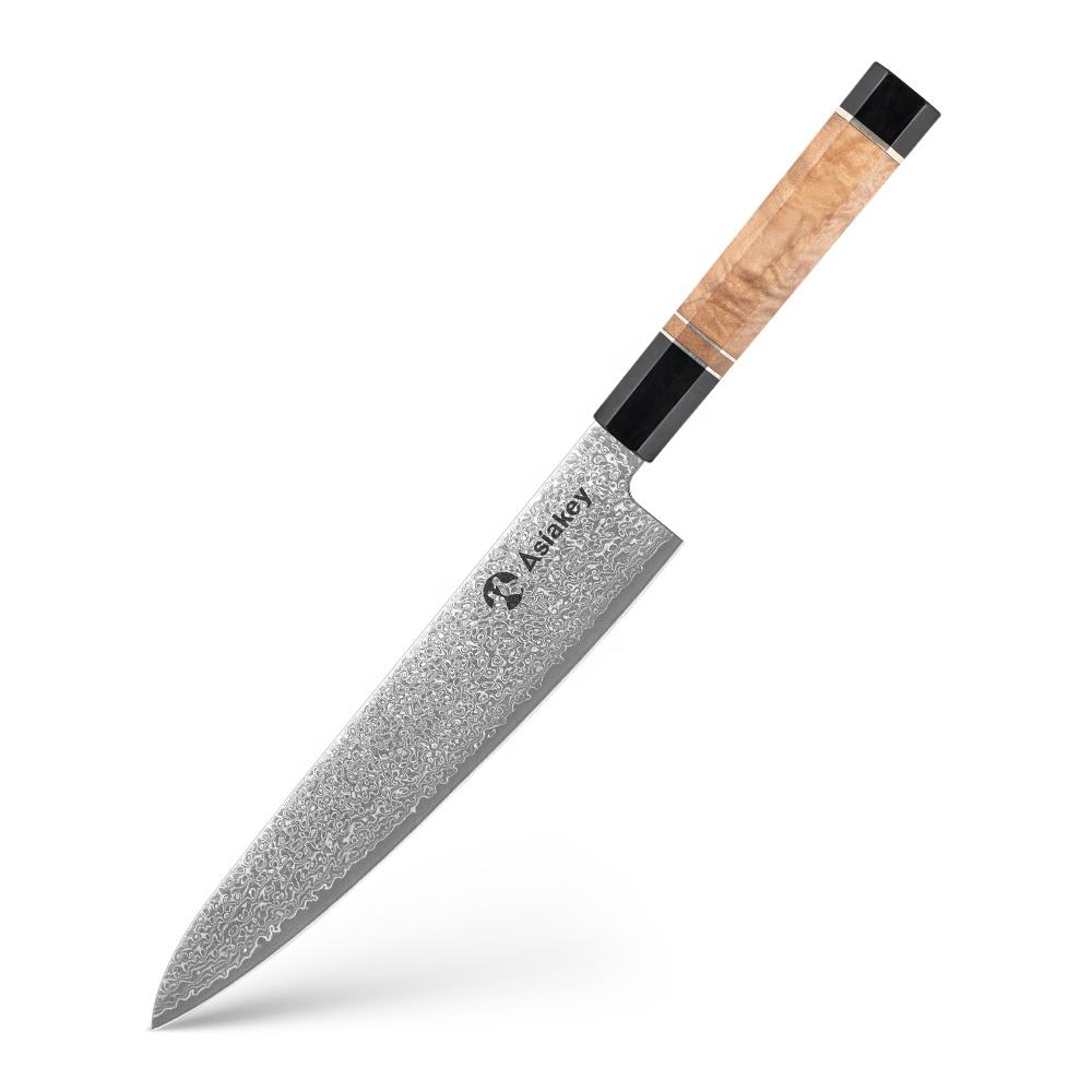 Couteau de chef marron de 8 pouces