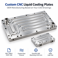 Pelat Pendingin Air CNC Kustom, Pelat Pendingin Cair, Heat Sink untuk Server dan PC
